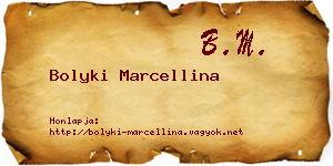Bolyki Marcellina névjegykártya